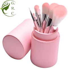 Pink Rose Flower Plastic Handle Face Cleansing brush