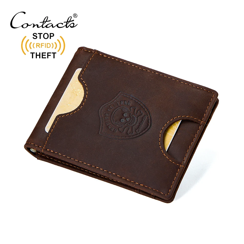 Dropshipping crazy horse leather men's metal wallet and money clip hardware Rfid wallet for man, Coffee or customized color
Dropshipping crazy horse leather men's metal wallet and money clip hardware Rfid wallet for man, Coffee or customized color