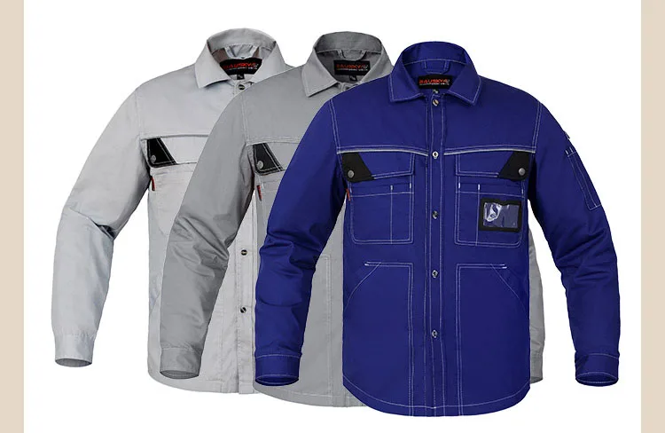 Men Workwear Jacket Long-sleeved Thin Summer Work clothes uniforms Male Labor-resistant Tooling Auto repair Working Jackets (8)