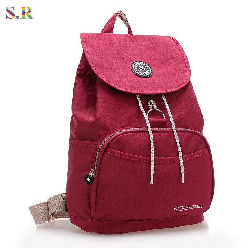 New 2015 Women Backpack Waterproof Nylon 10 Colors Lady Backpack Female Casual Sport Travel Bags Mochila Feminina CB174