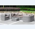 Outdoor patio combo set with rattan furniture