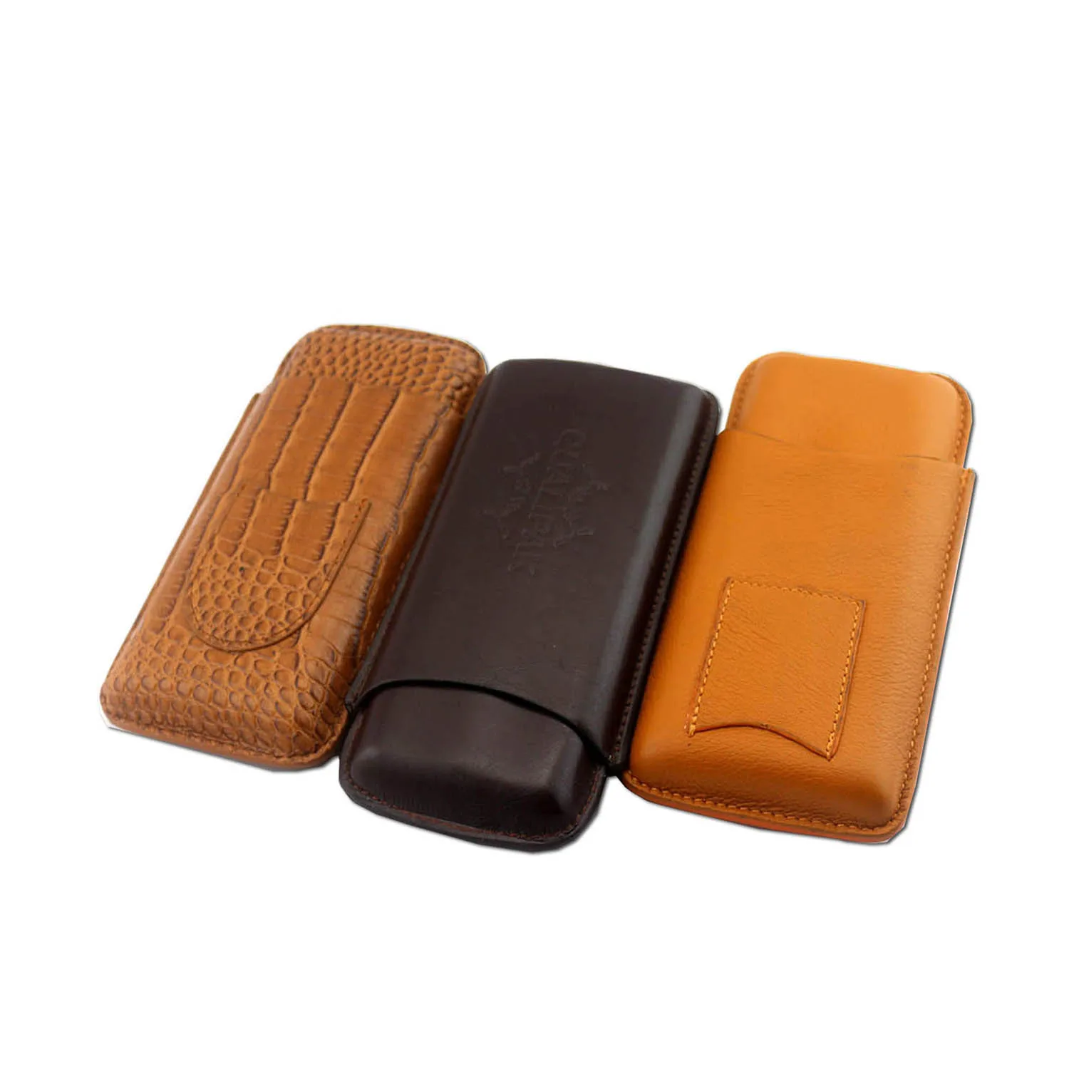 ustom PU Leather Travel Gift Tube Accessories Holder Cigar Case
