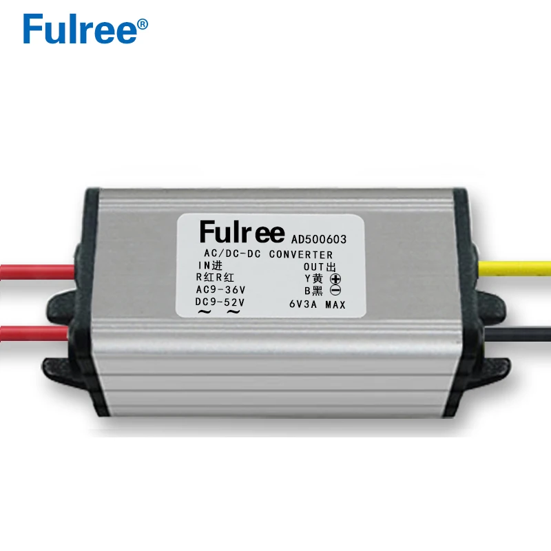 24V AC to 12V 3A DC Converter 24Vac Convert to 12Vdc Input Range 15-36V AC 15-52V DC Car Step Down Buck Power Supply