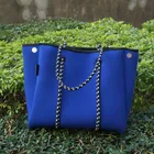 2020 Hot selling fashion soft material beach bag perforated neoprene bag neoprene tote bag for women