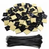 1000Pcs Black 20mm x 20mm Adhesive Cable Tie Mount Base Holders
