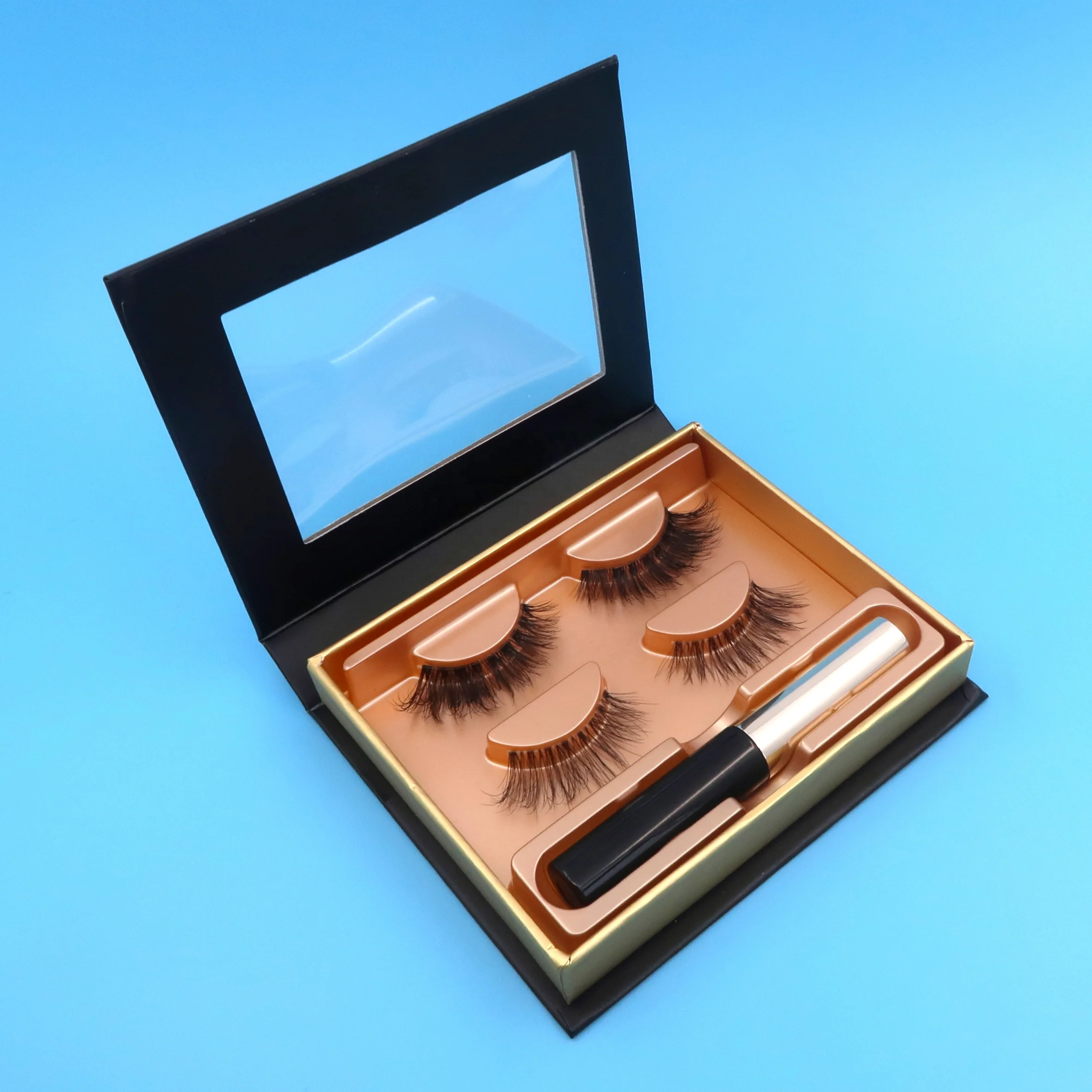 2019 new trade hot style Faux mink best quality magnetic eyeliner lashes, Natural black
2019 new trade hot style Faux mink best quality magnetic eyeliner lashes, Natural black