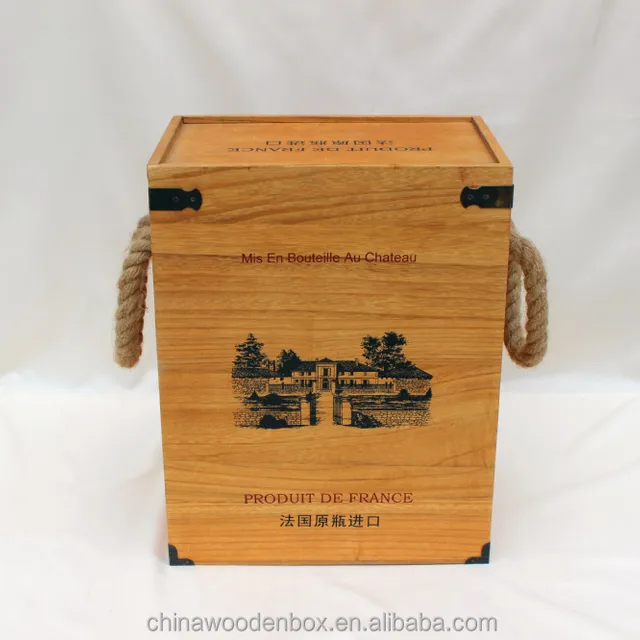 new design portable single wooden gift wine boxes/wooden wine