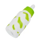 High Quality Eco-Friendly Lovely Kid Toy PU Decompression Green Baby's Bottle Shape Soft Toy Soft Children Toy