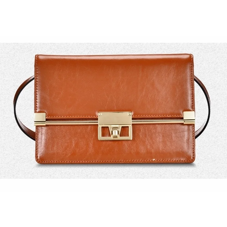 Genuine leather women messenger bags ladies, new arrival high quality small brown bag, leather small shoulder bags for women,