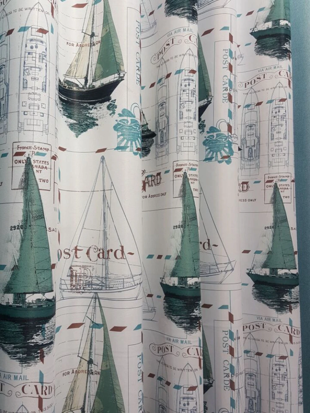 Factory supply blackout sunshade polyester cotton print style children room curtains fabric