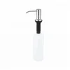 Hotel Kitchen Sinks Stainless Steel Liquid Soap Dispenser Hand Sanitizer Manual Foam Soap Dispenser With Plastic Bottle