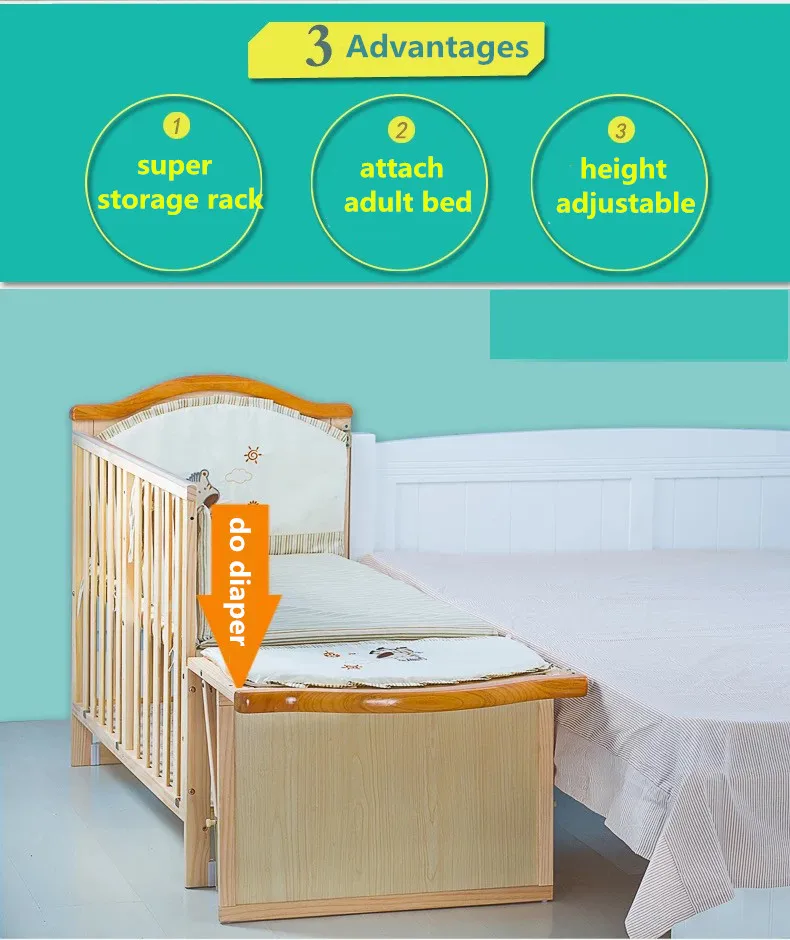 Simple Design Modern Wooden Cot Bed Baby Crib For Wholesale Buy