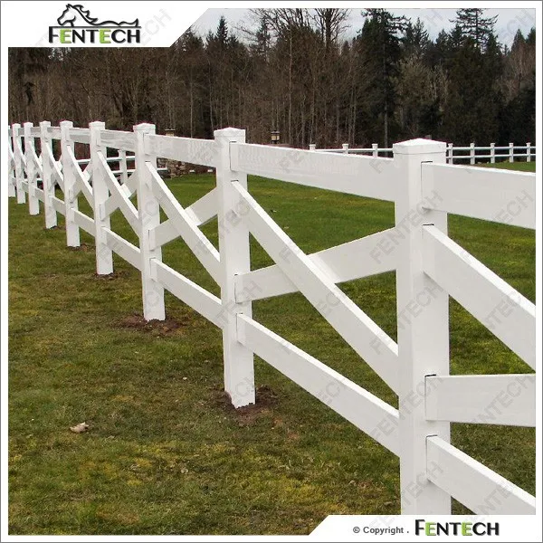 Cross Rail Pvc Field Fence,Horse Fence,Farm Fence Buy Field Fence