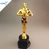 Metal Plate Resin Oscar Statue Trophy For Events Award