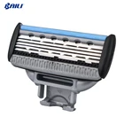 Men face Hair Remover 5 Blade Razor Cartridge Refill Blades System Metal Shaver
