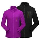 Men Women Full Zip Soft Polar Fleece Jacket Coat Top Windbreaker For Spring Autumn Winter Outdoor