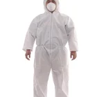 Industrial waterproof disposable PP SMS safety suit coverall