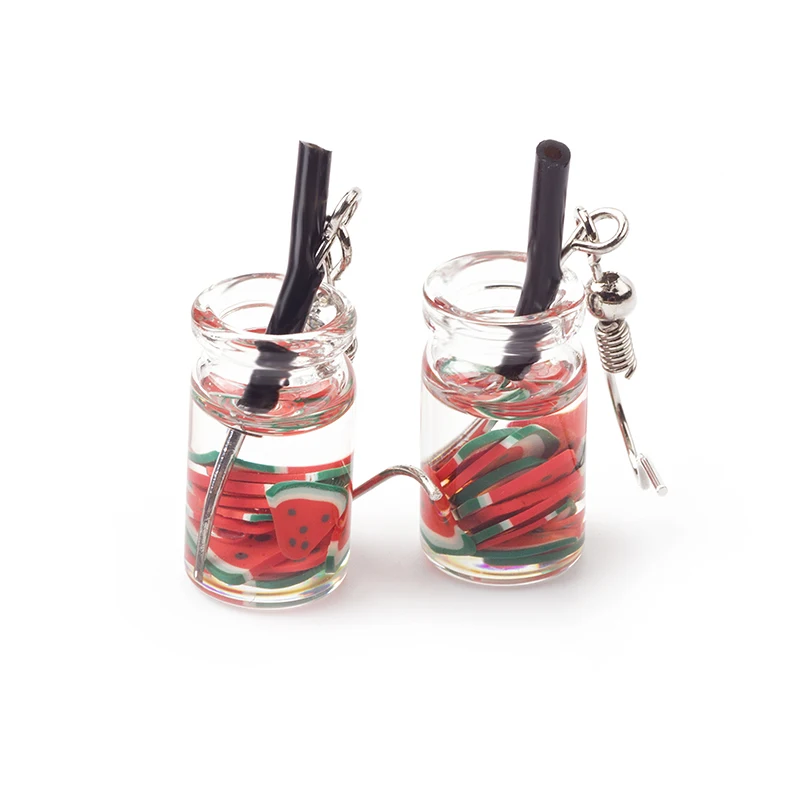 Simulation interesting fruit cup beverage bottle earrings lovely original sufeng small fresh summer earrings drop FOR WOMEN
Simulation interesting fruit cup beverage bottle earrings lovely original sufeng small fresh summer earrings drop FOR WOMEN