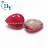 New product pear cut red color imitation natural ruby crack loose gems for jewelry