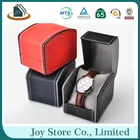 Factory wholesale faux Leather Watch Srorage Boxes with Clear Window