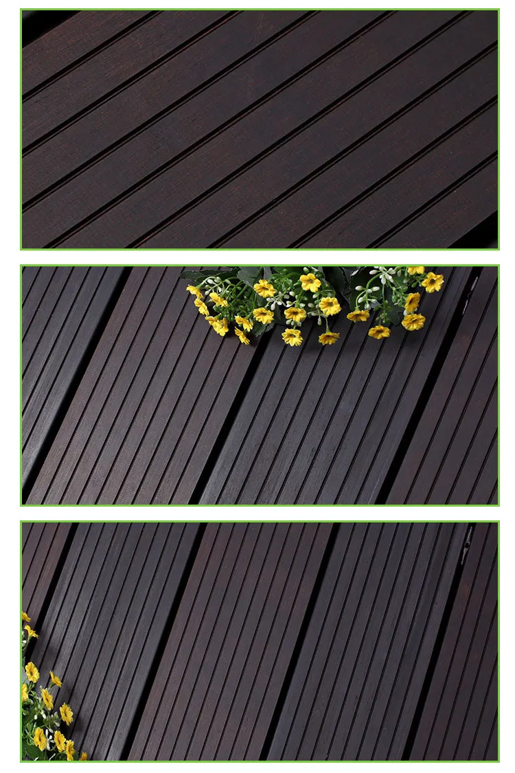 Black Dark High End Float Bamboo Natural Look Floor