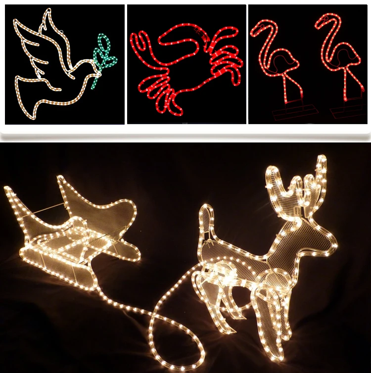 led 3d deer motif light