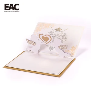 up greeting card with love angel invitation cards wedding card