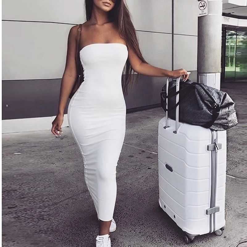 Off Shoulder Strapless Sexy Women Dress Sleeveless Straight Long Bodycon Dress Backless Casual Summer Party Dress Women 10%
Off Shoulder Strapless Sexy Women Dress Sleeveless Straight Long Bodycon Dress Backless Casual Summer Party Dress Women 10%