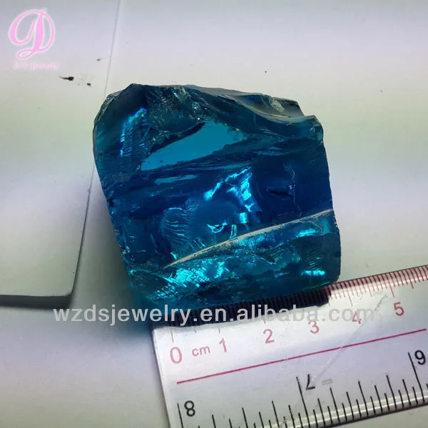 wholesale beauty uncut aquamarine ocean blue gems raw material