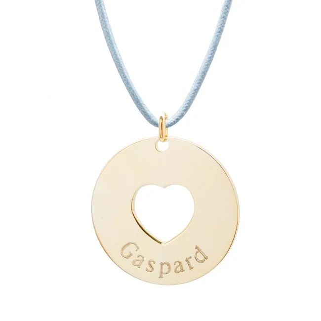 hot selling silver 925 hollow heart gold plated custom name