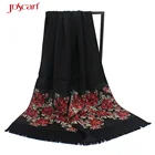 African muslim women scarf arafat black and red scarf bulk winter egyptian cotton scarves