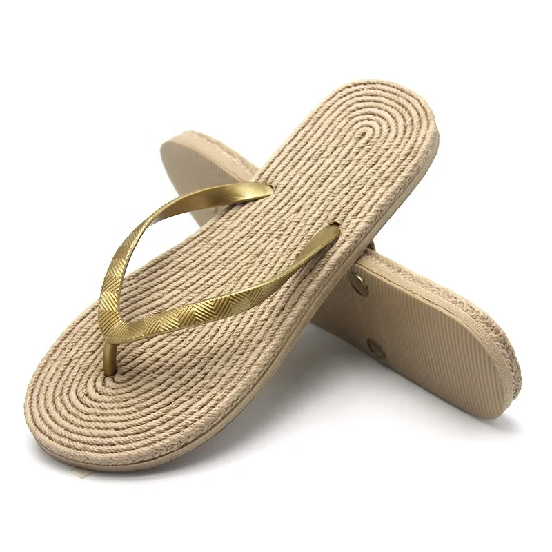 rattan flip flops