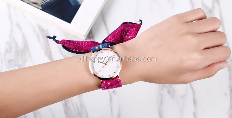 cotton band life waterproof woman quartz watch set size of watc