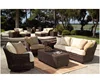 Hot sale outdoor patio garden balcony modern wicker sofa set furniture