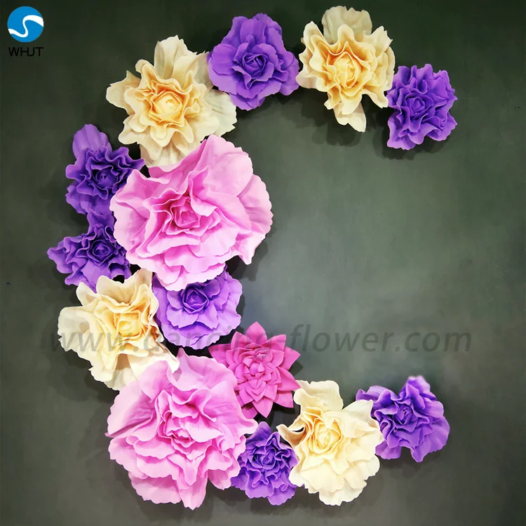 2017 hight quality new products hot sale handmade flower wall hanging for spring Festival