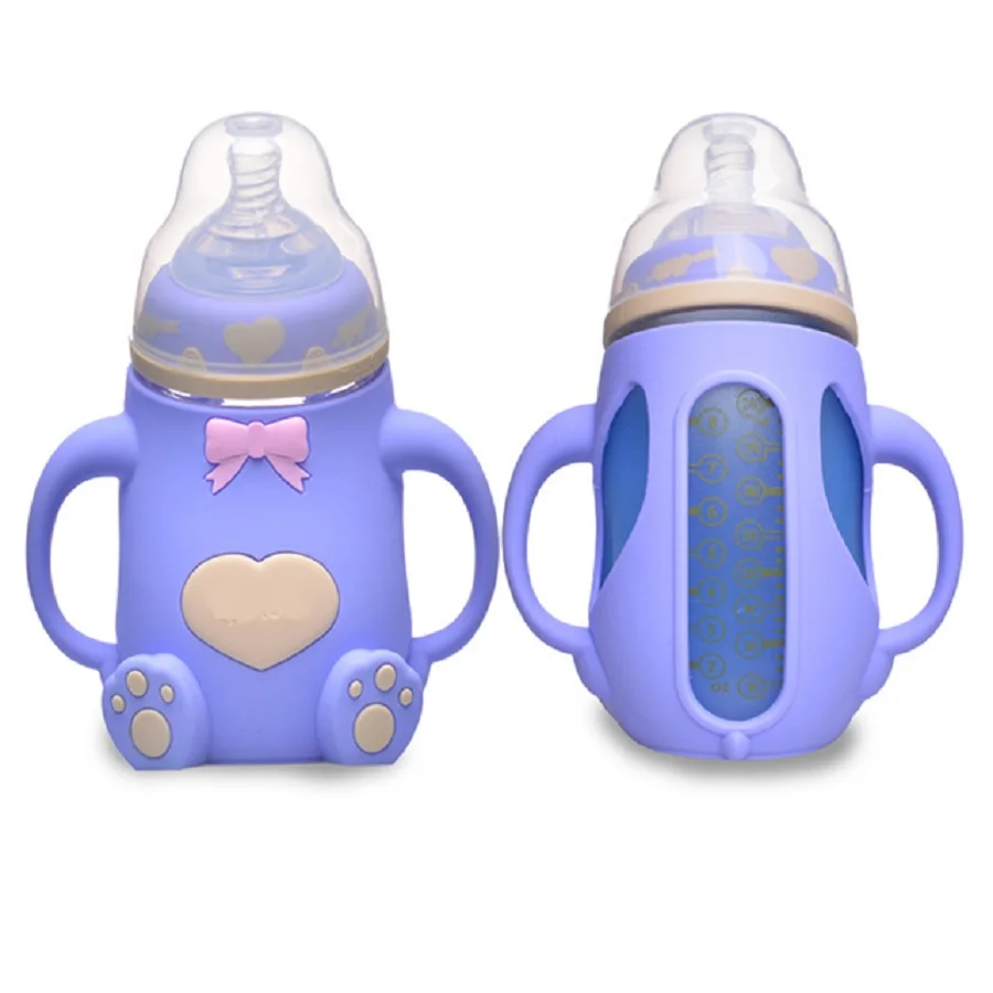 Hot Selling Amazon Food Grade Babies Product Baby Cups 240ml Glass Baby Bottle with Silicone Sleeve
Hot Selling Amazon Food Grade Babies Product Baby Cups 240ml Glass Baby Bottle with Silicone Sleeve