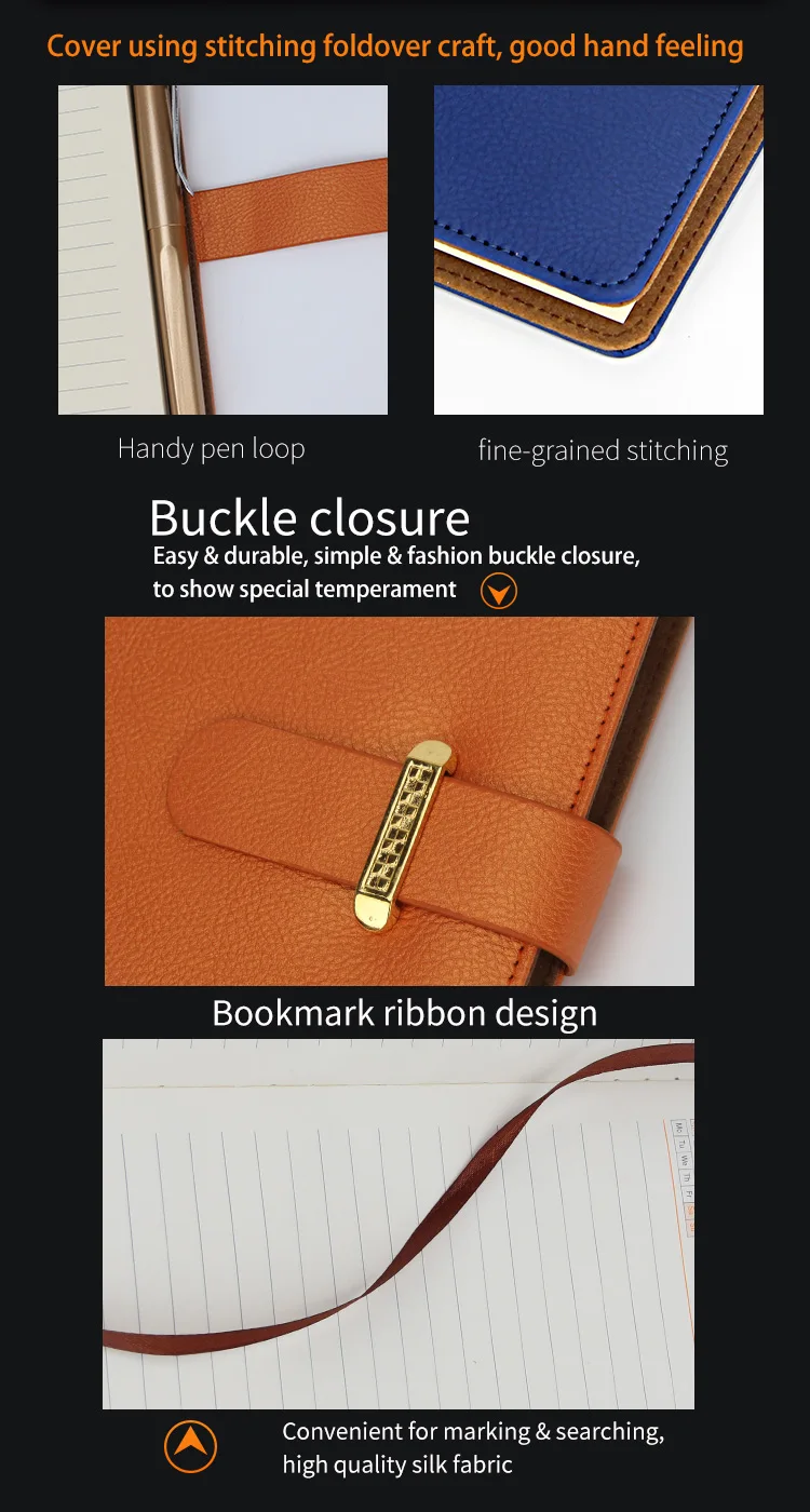 products gift set power bank leather notebook with pen