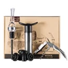 /product-detail/stainless-steel-vacuum-pump-wine-saver-bottle-preserver-decanter-pourer-set-with-4-stoppers-and-openers-62196036227.html
