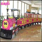 Amusement Park Trackless Train For Children In Public Garden