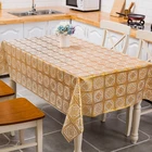 Direct Wholesale137cm*20m Stamp Golden Indian Style Embroidered Houseware Table Cloth
