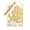 Scratch Off Europe map without frame Decoration Gift Idea for Adventurers and Geography Enthusiasts