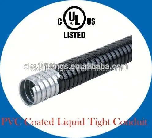 Galvanized pvc flexible fire resistant conduit