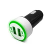 Promotion Gift Car Charger DUAL USB 4.8A with Shining LED Circle for iPhone and Samsung
