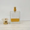 Custom made square 30ml 50ml 100ml glass perfume bottle with spray cap popular square 50ml clear glass perfume parfum bottle