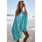 Embroidered Long Beach Dress Cover Up Beach Dress