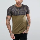 hot selling clothing men printed panel sublimation t shirt