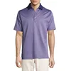 Double Mercerized Pure Cotton Yarn Dyed Stripe Polo Shirts