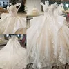 Hot Sale Lace Dress Bridal Gown Long Sleeve Light Up Wedding Dresses With Removable Skirt