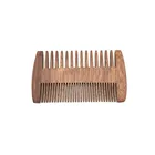 Fine and coarse teeth beard wood comb wholesale