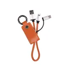 Free Shipping 3 in 1 Keychain Data Cable for iPhone for Android USB Type-C Fast Phone Charging Portable Key chain USB Cable